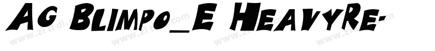 AG Blimpo_E HeavyRe字体转换